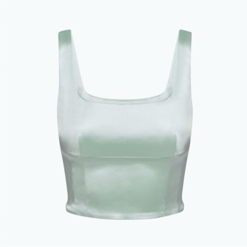 Wilfred Shine Satin Bustier Tank Top S